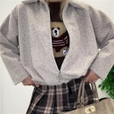 giubbotto corto  modello bomber boucle